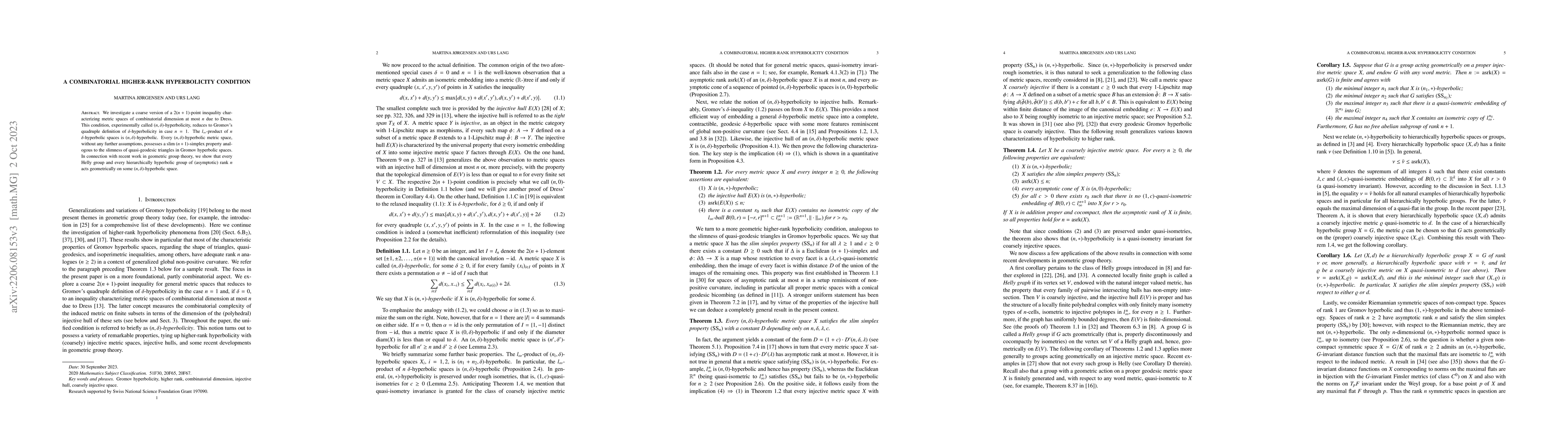 Thumbnail for A combinatorial higher-rank hyperbolicity condition