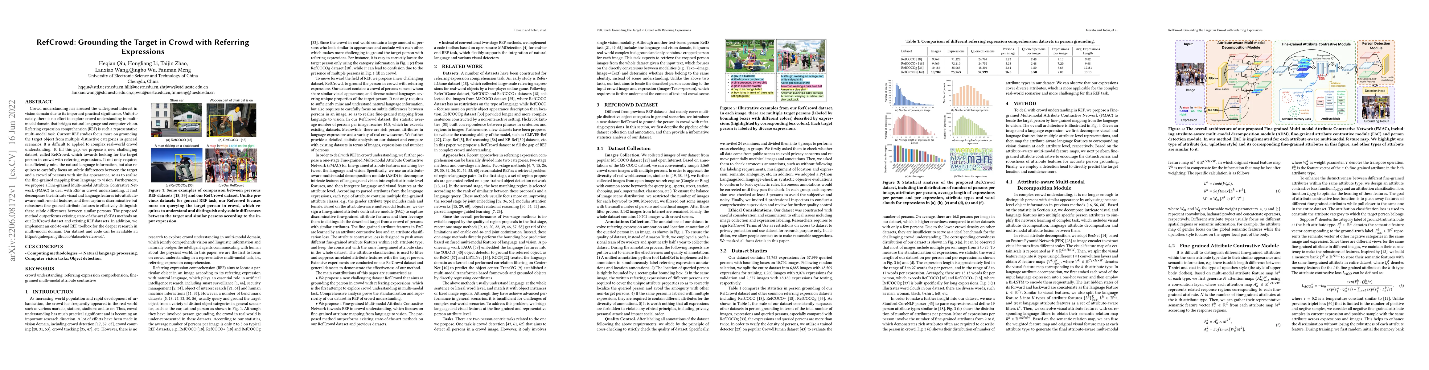 Thumbnail for RefCrowd: Grounding the Target in Crowd with Referring Expressions