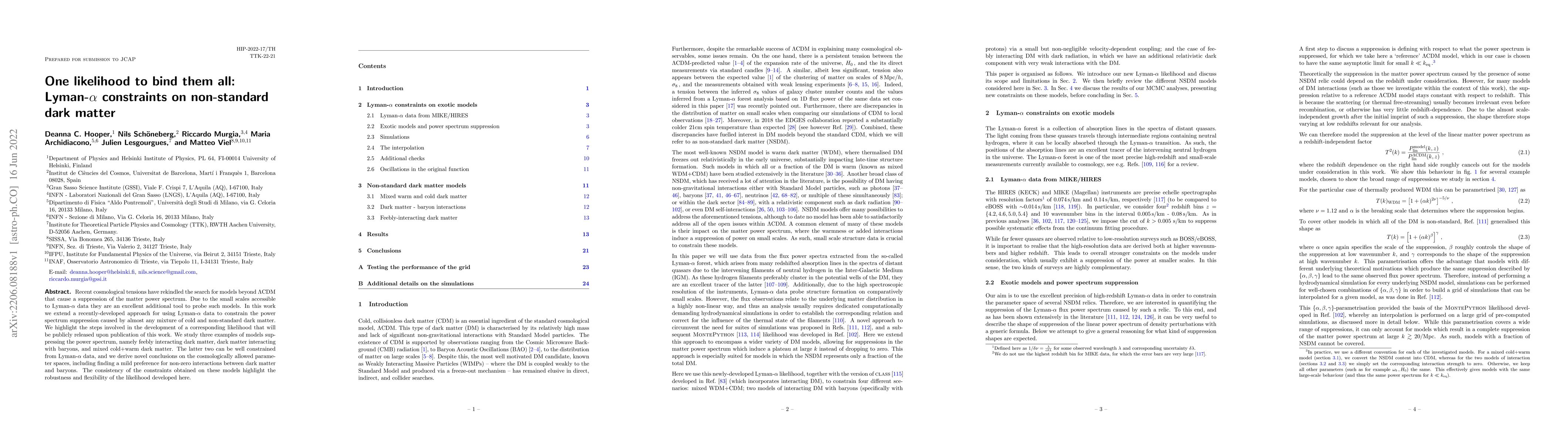 Thumbnail for One likelihood to bind them all: Lyman-$\alpha$ constraints on
  non-standard dark matter