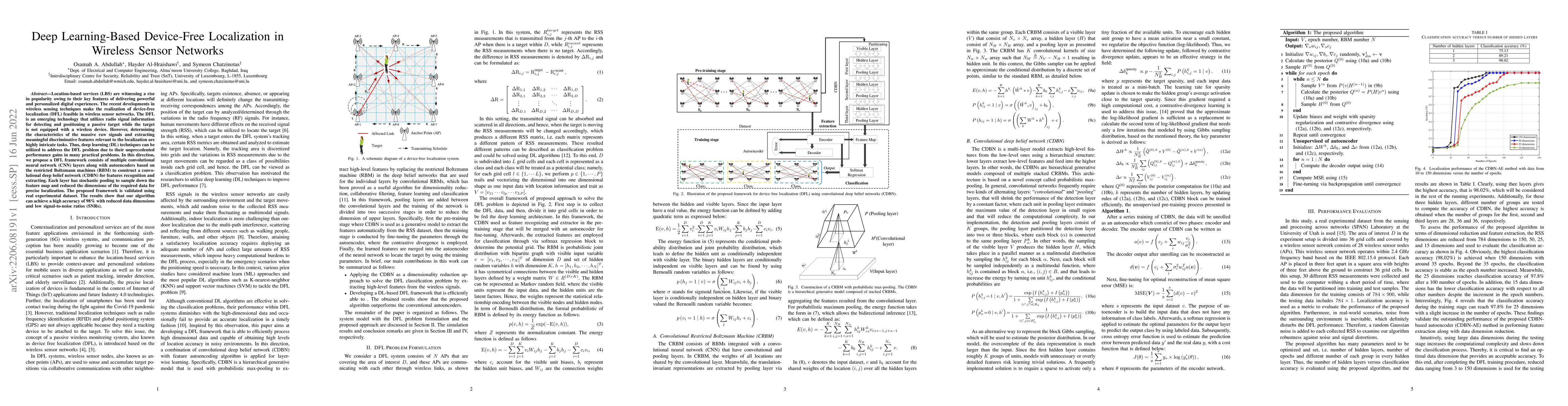 Thumbnail for Deep Learning-Based Device-Free Localization in Wireless Sensor Networks