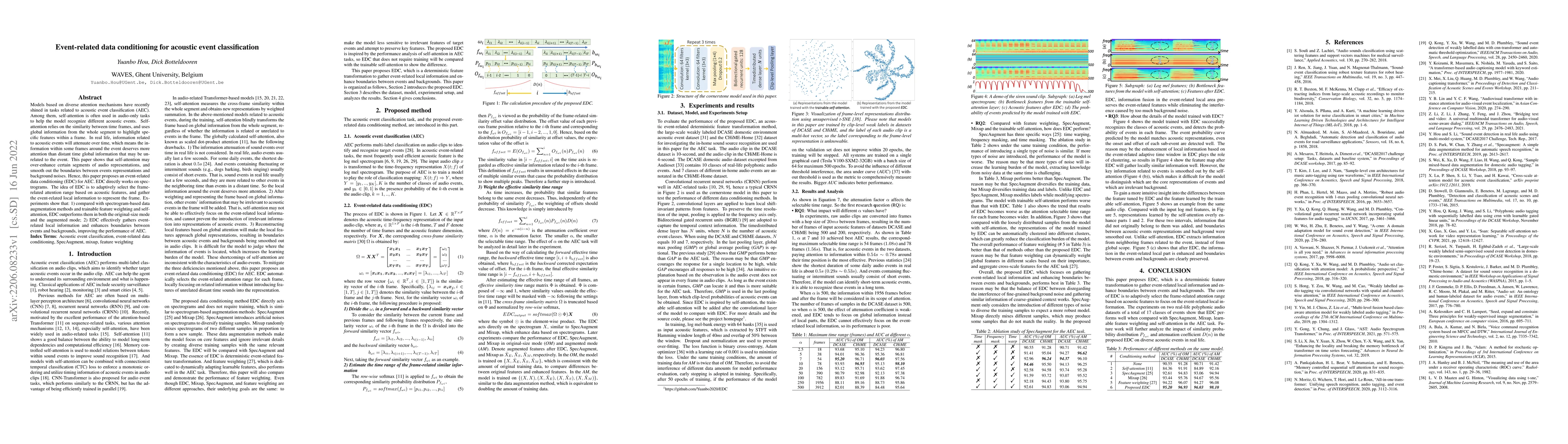 Thumbnail for Event-related data conditioning for acoustic event classification