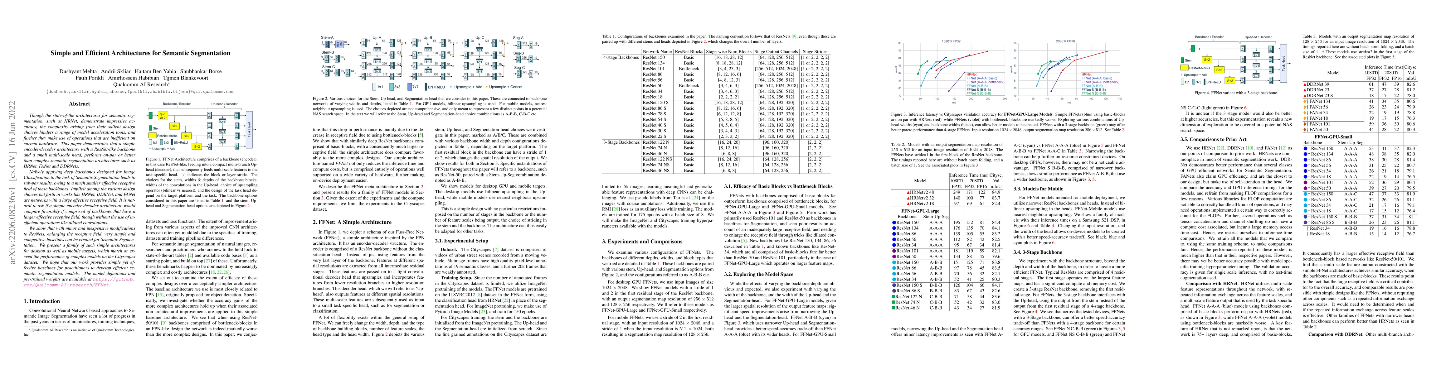 Thumbnail for Simple and Efficient Architectures for Semantic Segmentation