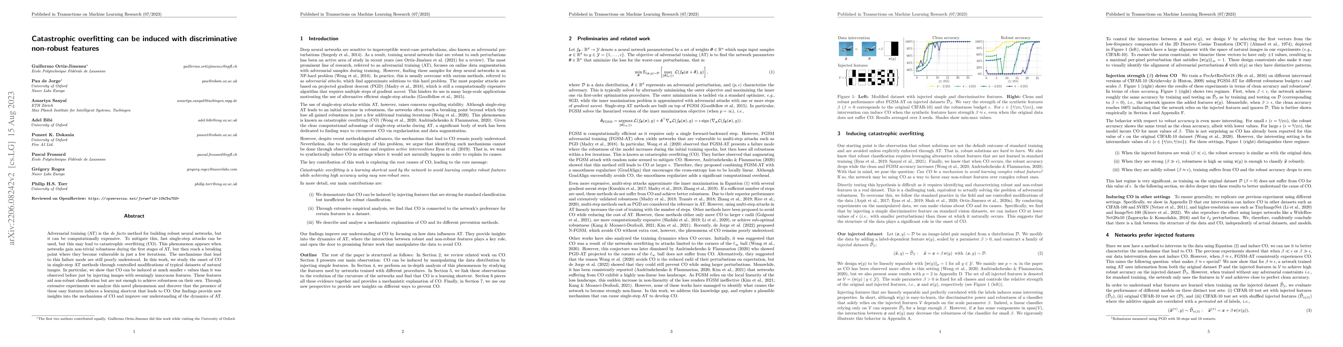 Thumbnail for Catastrophic overfitting can be induced with discriminative non-robust
  features
