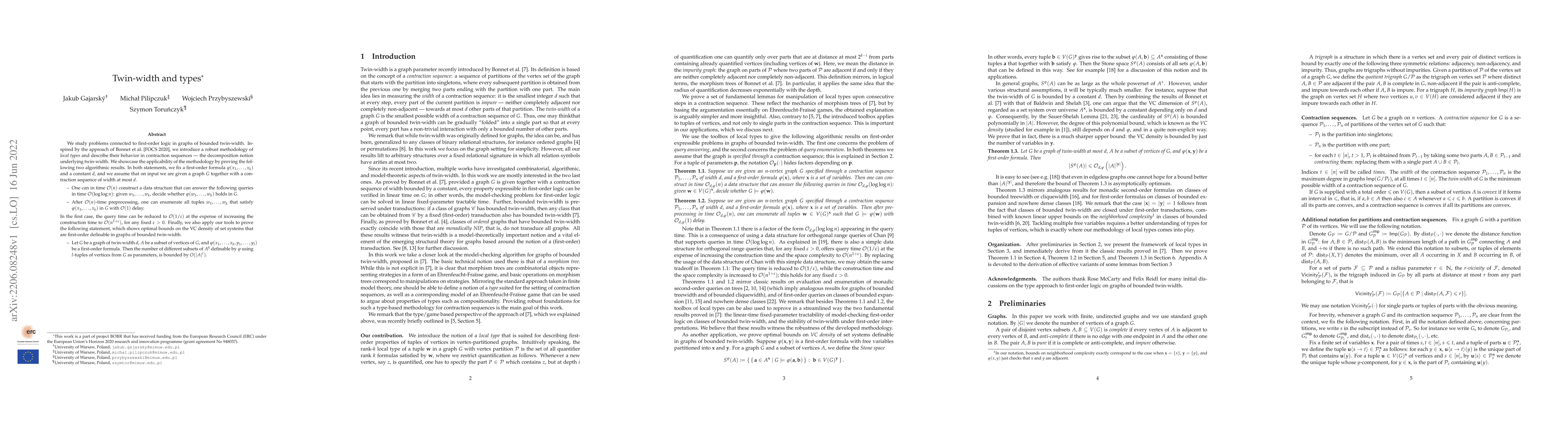 Thumbnail for Twin-width and types