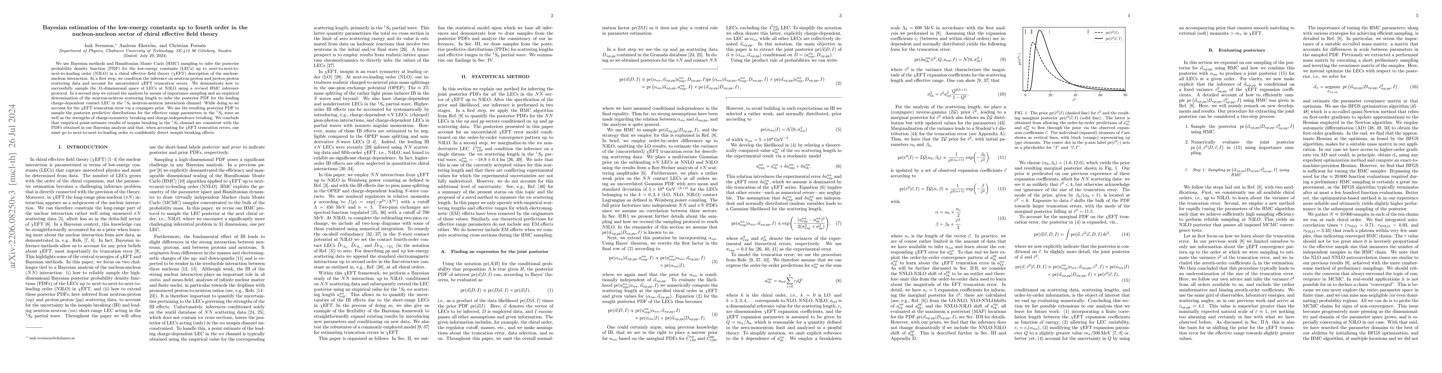 Thumbnail for Bayesian estimation of the low-energy constants up to fourth order in
  the nucleon-nucleon sector of chiral effective field theory