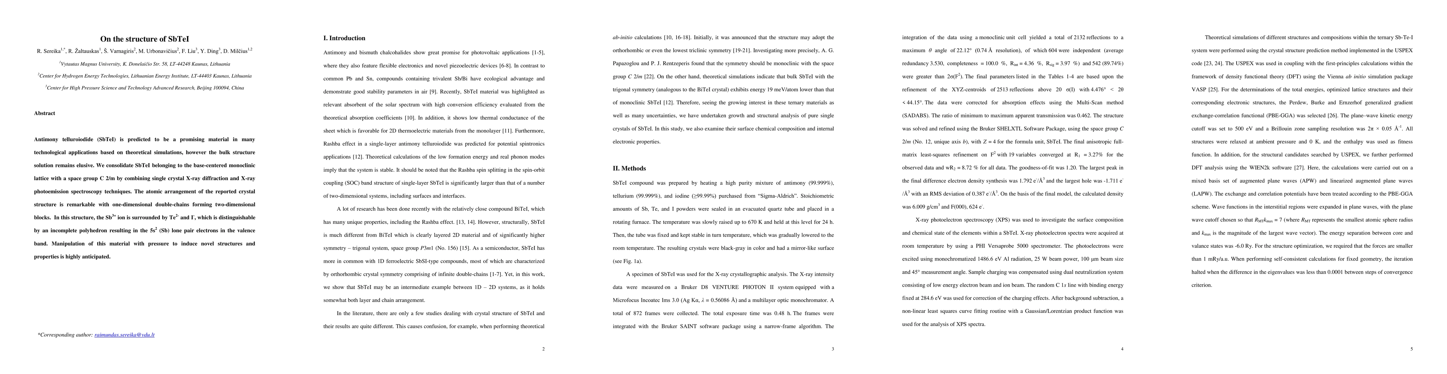 Thumbnail for On the structure of SbTeI