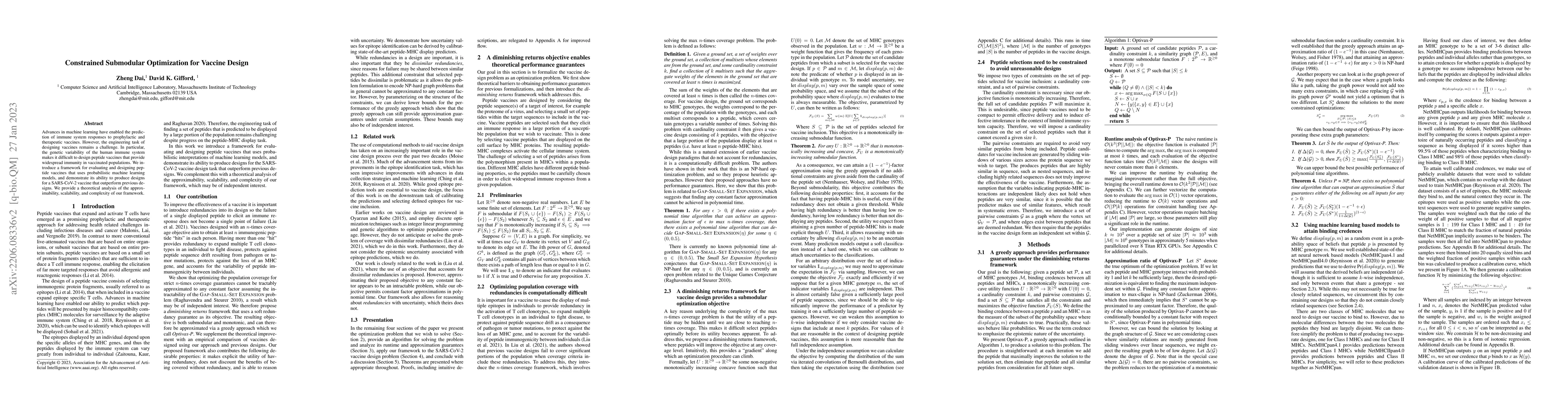 Thumbnail for Constrained Submodular Optimization for Vaccine Design