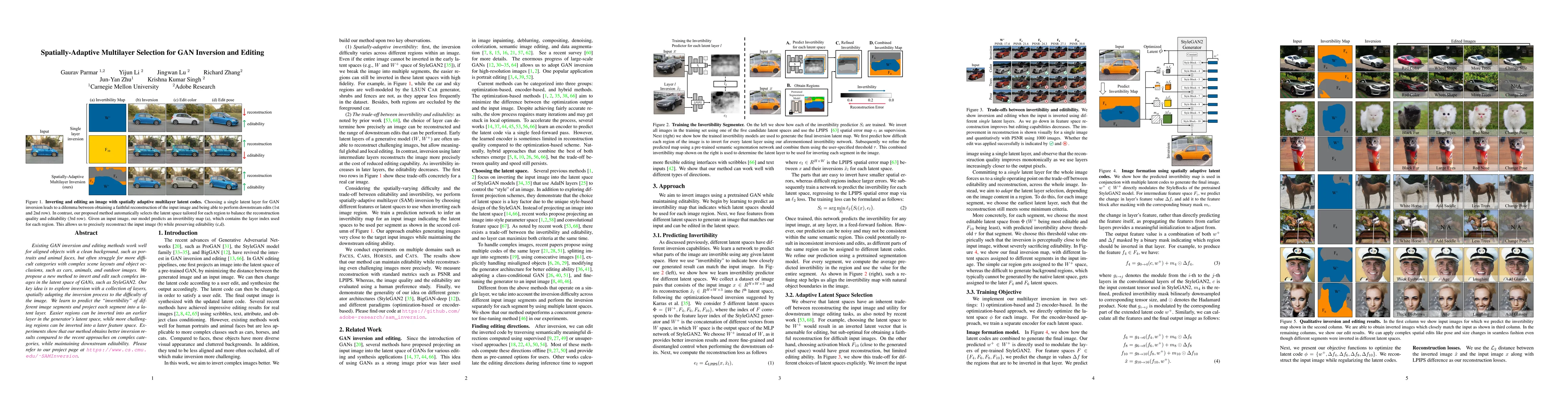 Thumbnail for Spatially-Adaptive Multilayer Selection for GAN Inversion and Editing