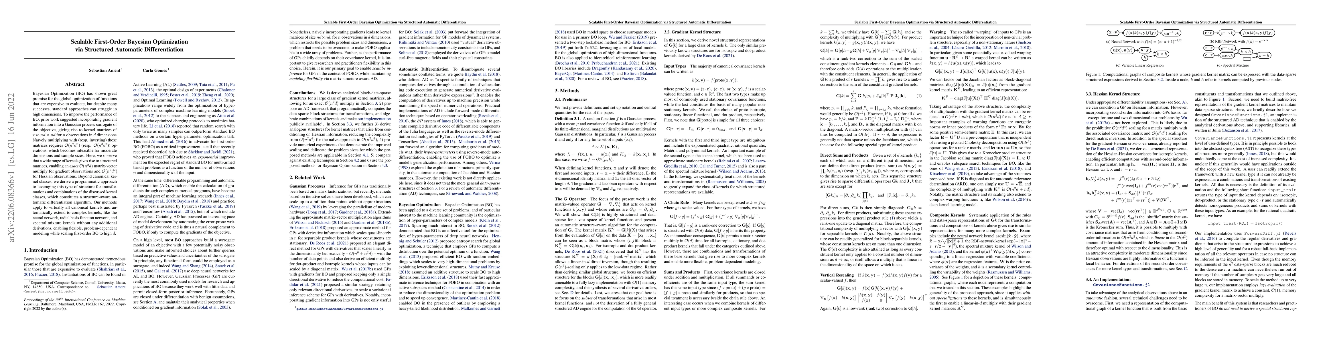 Thumbnail for Scalable First-Order Bayesian Optimization via Structured Automatic
  Differentiation