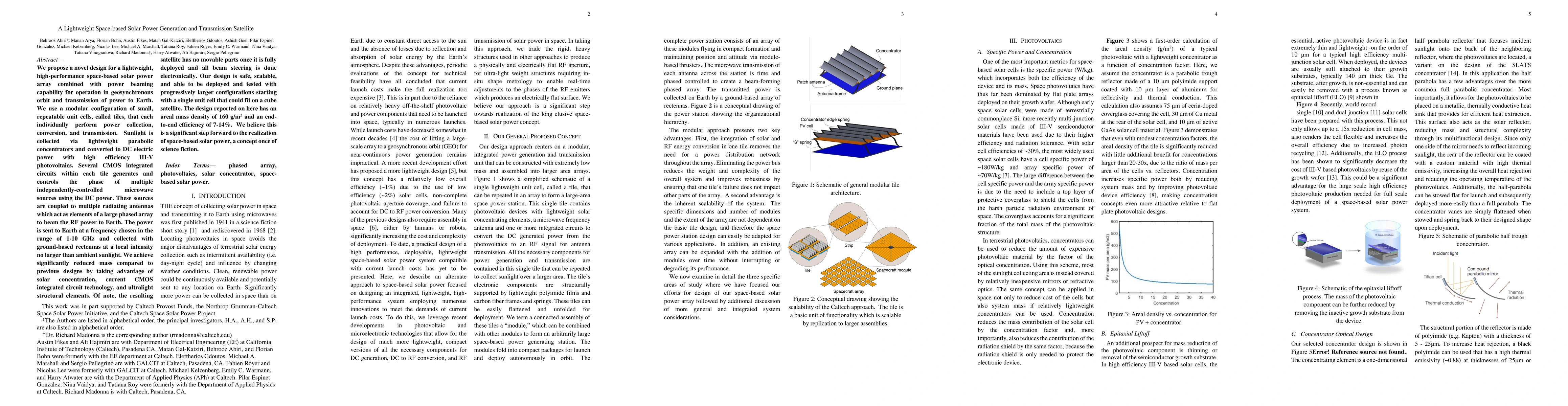 Thumbnail for A Lightweight Space-based Solar Power Generation and Transmission
  Satellite