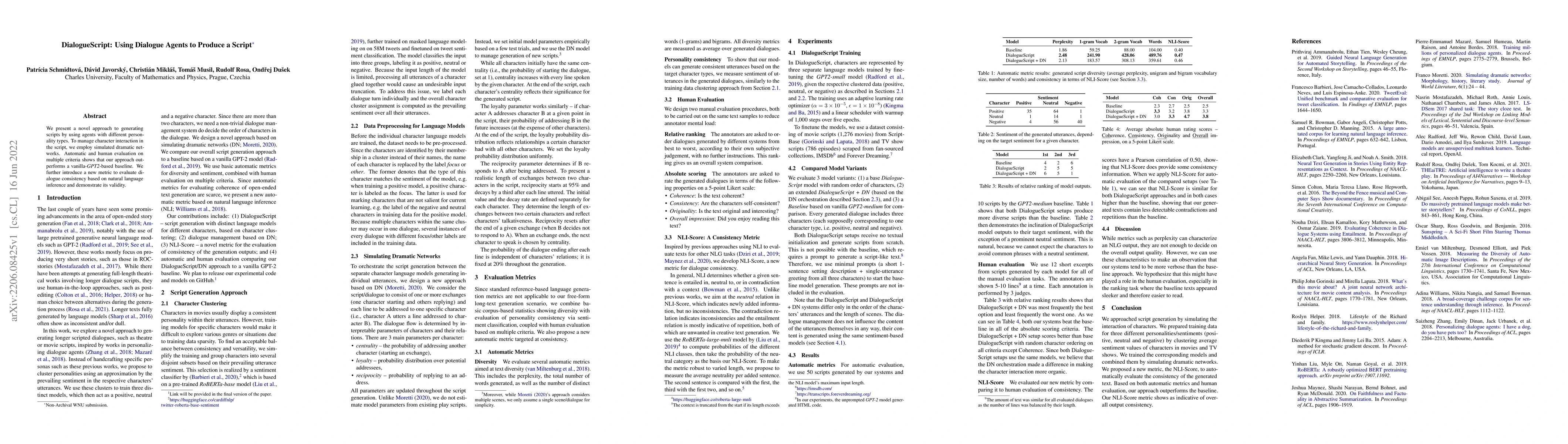 Thumbnail for DialogueScript: Using Dialogue Agents to Produce a Script