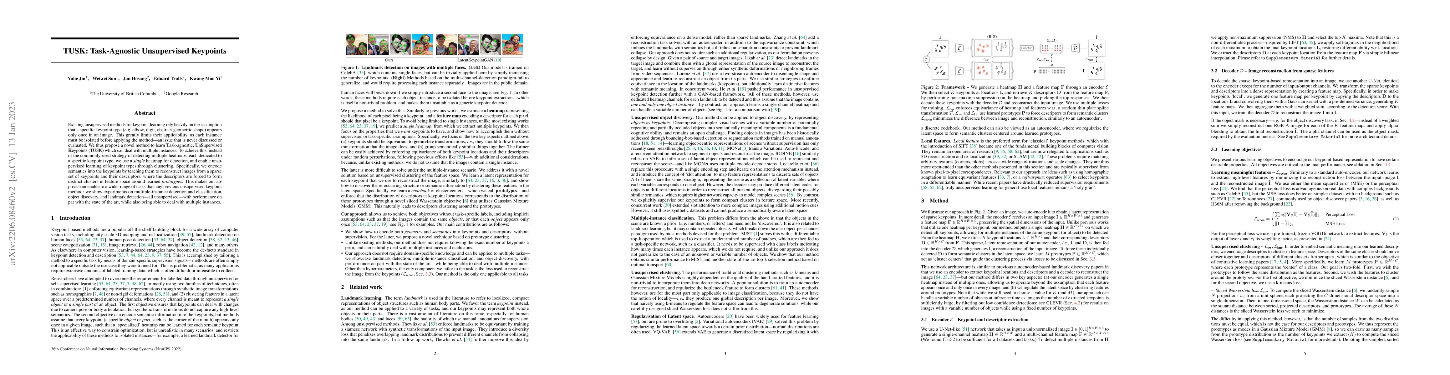 Thumbnail for TUSK: Task-Agnostic Unsupervised Keypoints
