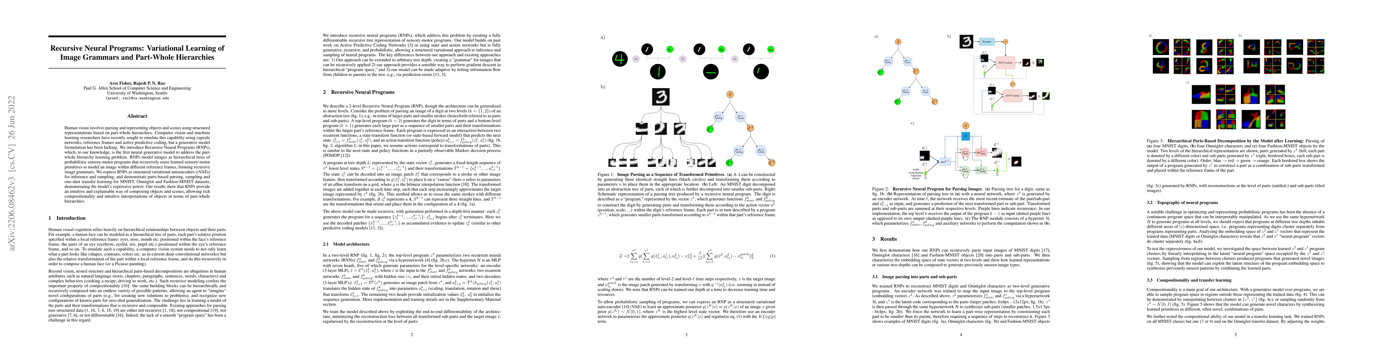 Thumbnail for Recursive Neural Programs: Variational Learning of Image Grammars and
  Part-Whole Hierarchies