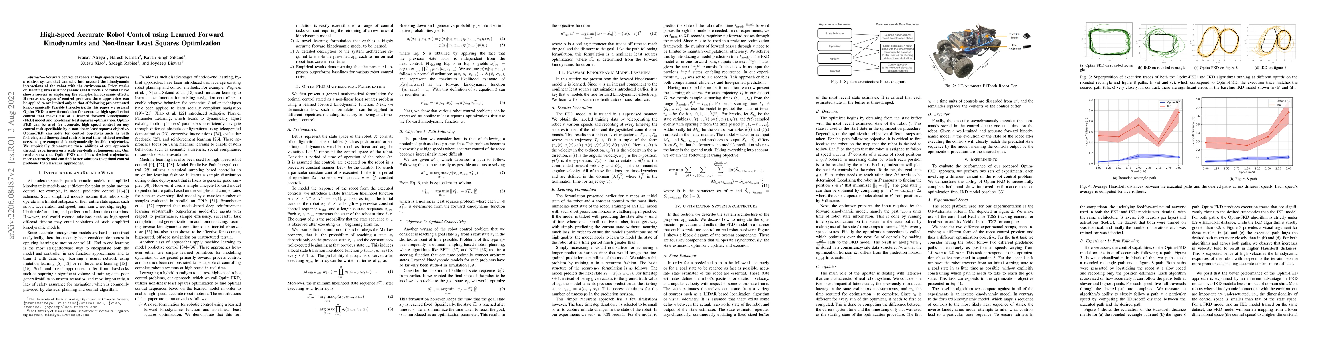 Thumbnail for High-Speed Accurate Robot Control using Learned Forward Kinodynamics and
  Non-linear Least Squares Optimization
