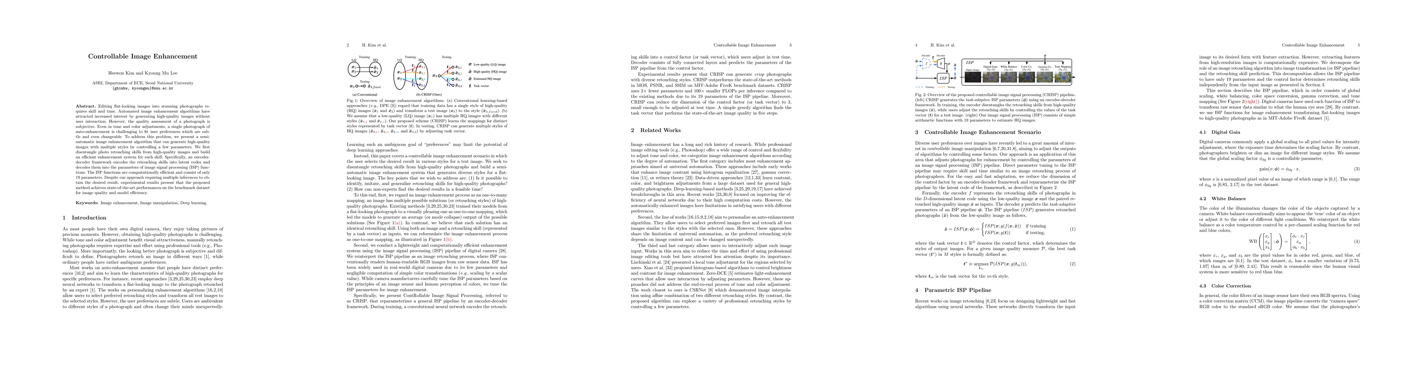 Thumbnail for Controllable Image Enhancement