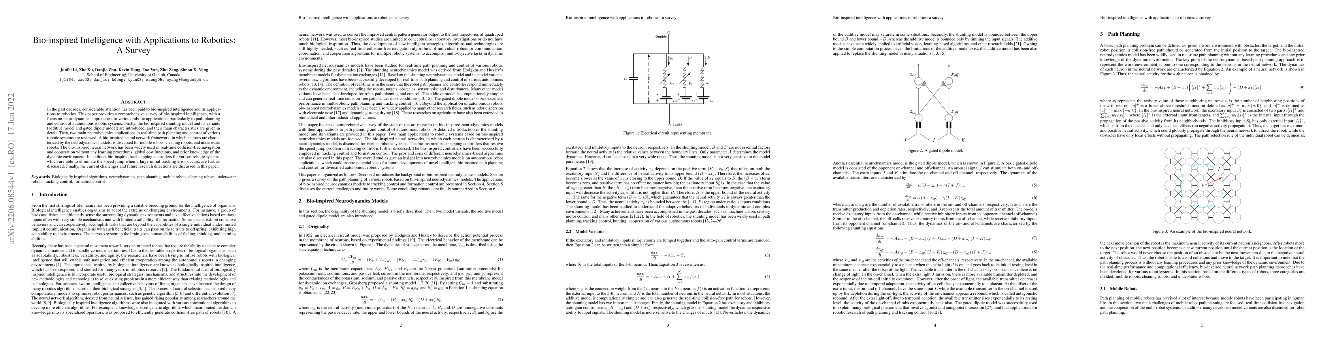 Thumbnail for Bio-inspired Intelligence with Applications to Robotics: A Survey