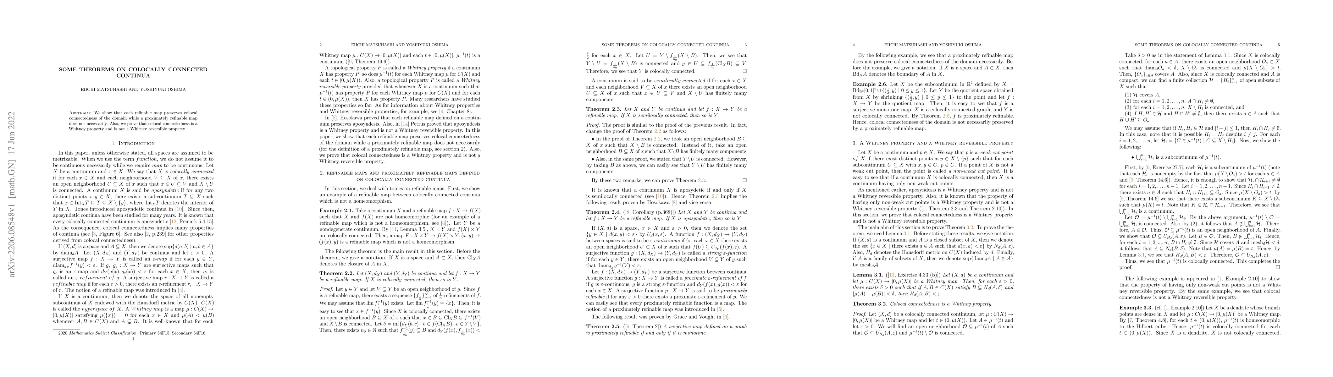Thumbnail for Some theorems on colocally connected continua