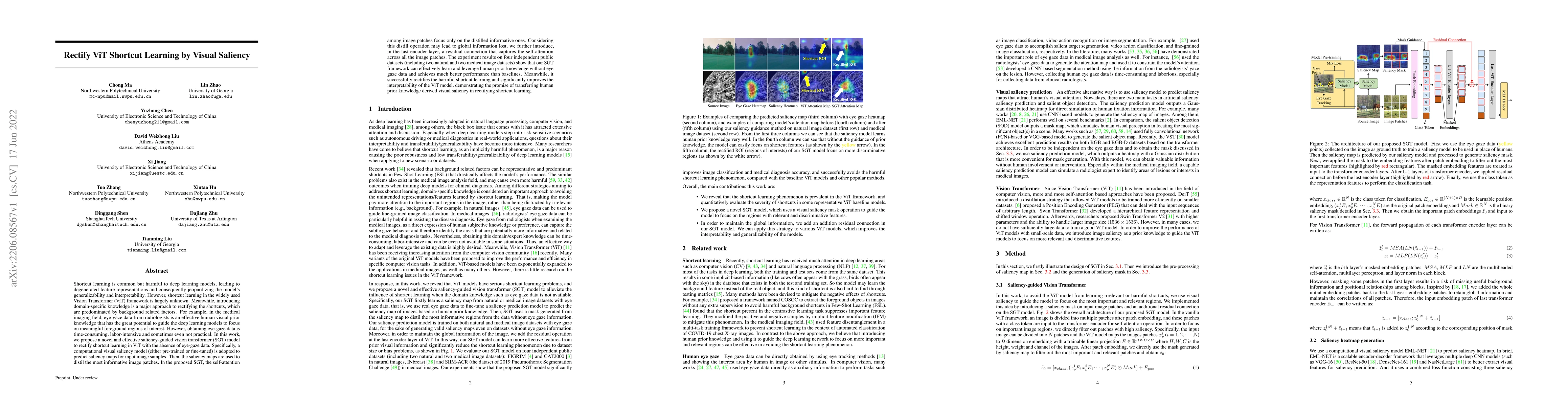 Thumbnail for Rectify ViT Shortcut Learning by Visual Saliency