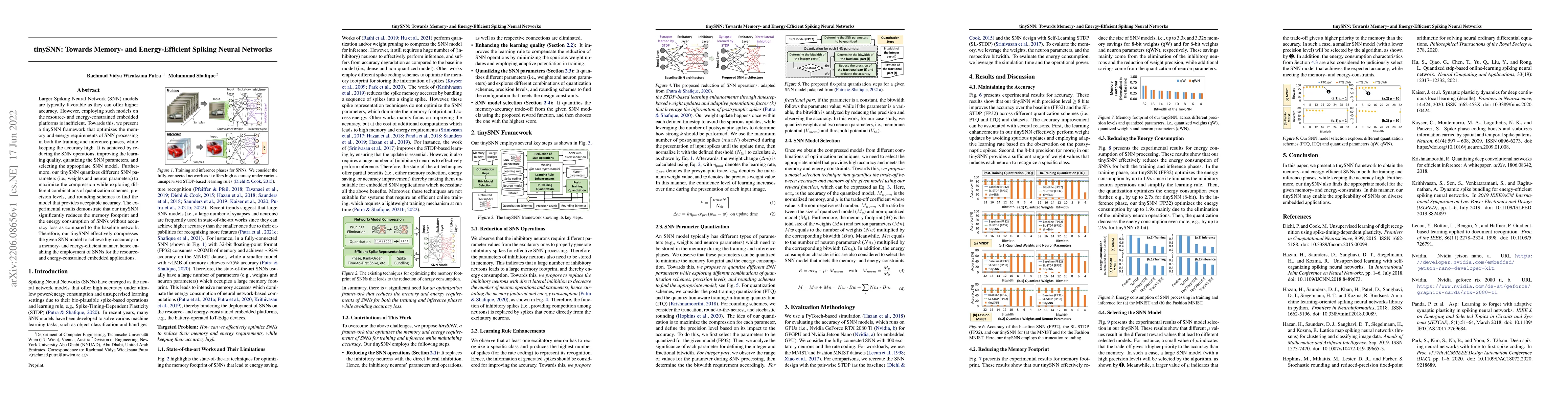 Thumbnail for tinySNN: Towards Memory- and Energy-Efficient Spiking Neural Networks
