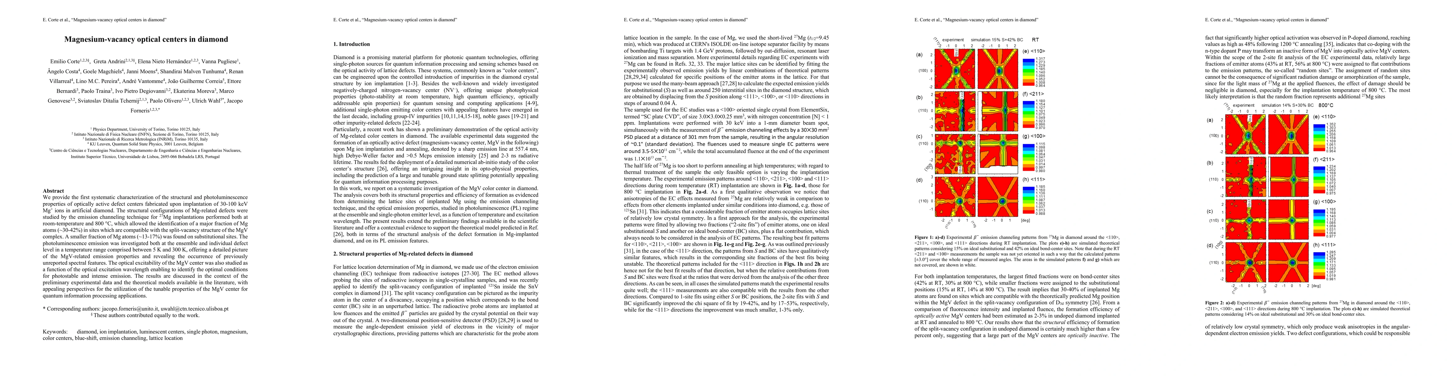 Thumbnail for Magnesium-vacancy optical centers in diamond
