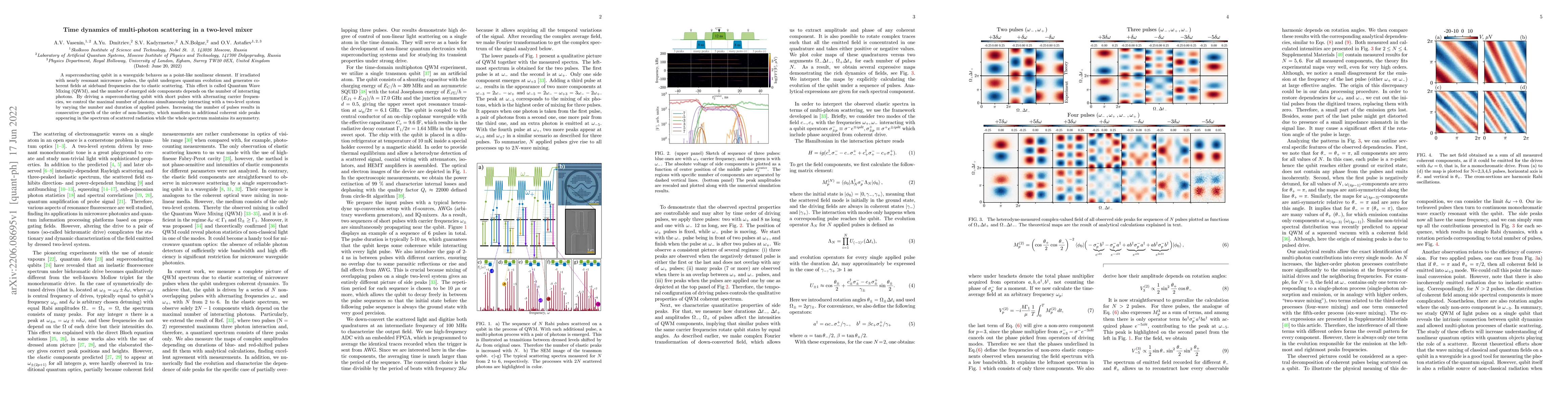 Thumbnail for Time dynamics of multi-photon scattering in a two-level mixer