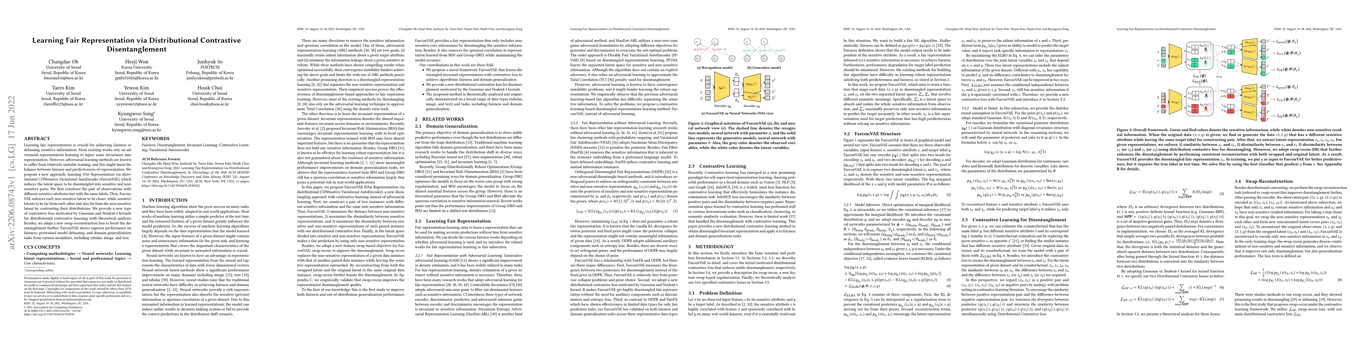 Thumbnail for Learning Fair Representation via Distributional Contrastive
  Disentanglement