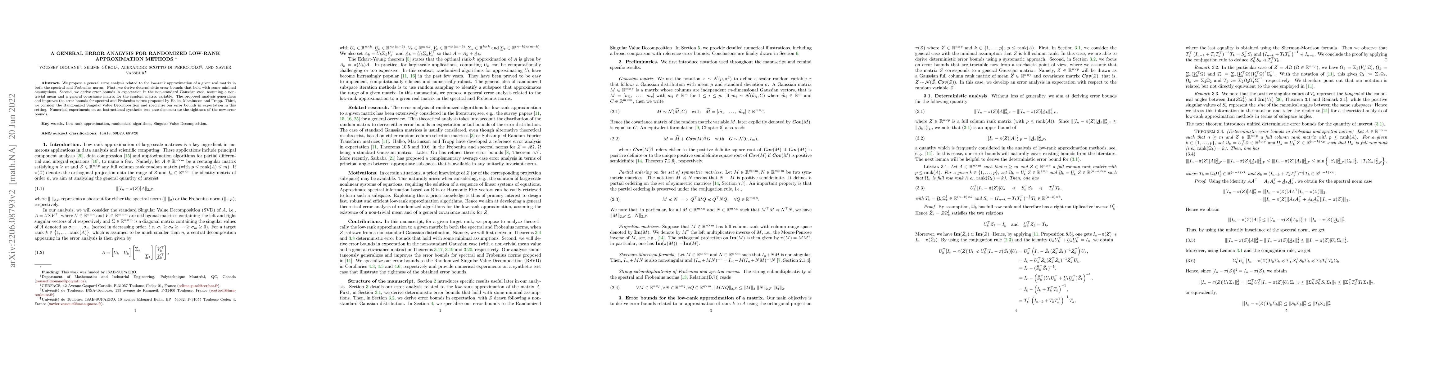 Thumbnail for A general error analysis for randomized low-rank approximation methods