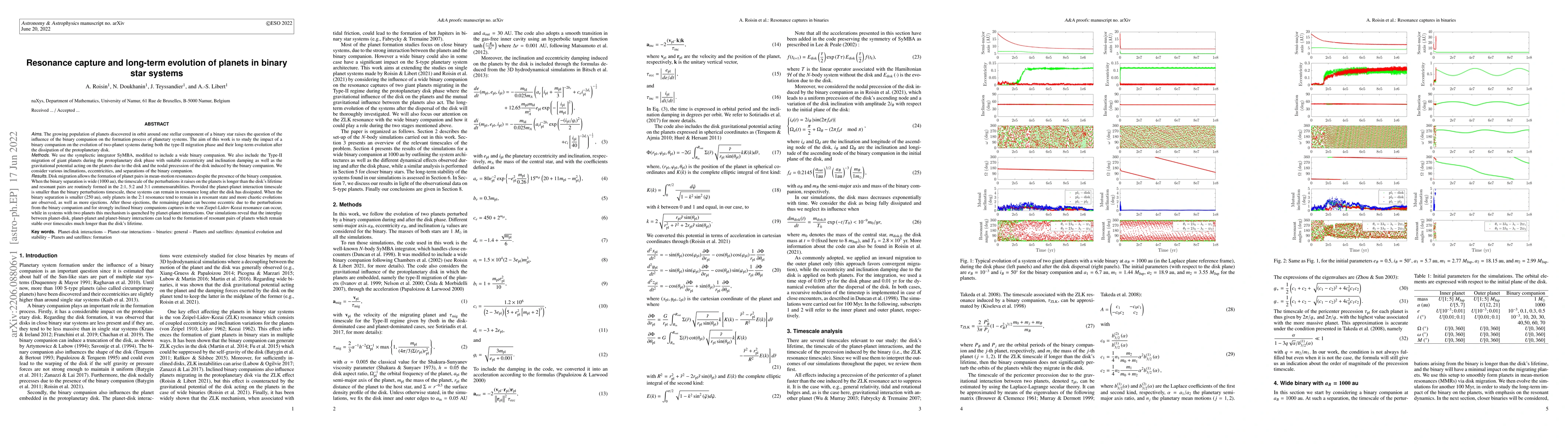 Thumbnail for Resonance capture and long-term evolution of planets in binary star
  systems
