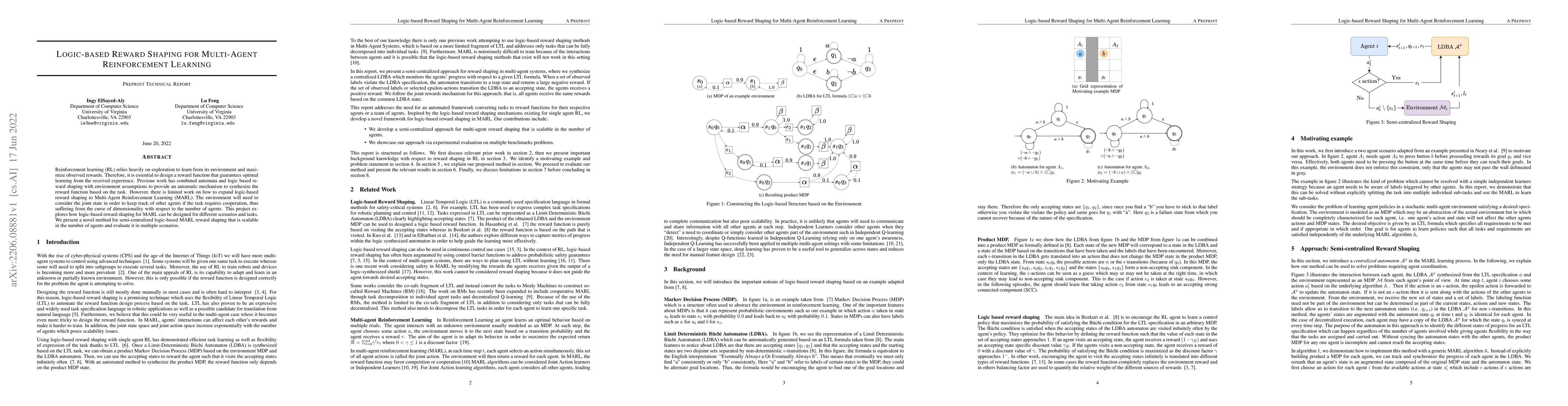 Thumbnail for Logic-based Reward Shaping for Multi-Agent Reinforcement Learning