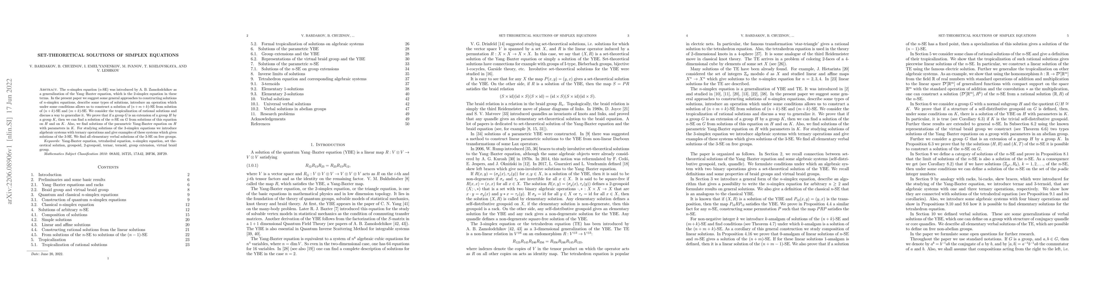 Thumbnail for Set-theoretical solutions of simplex equations
