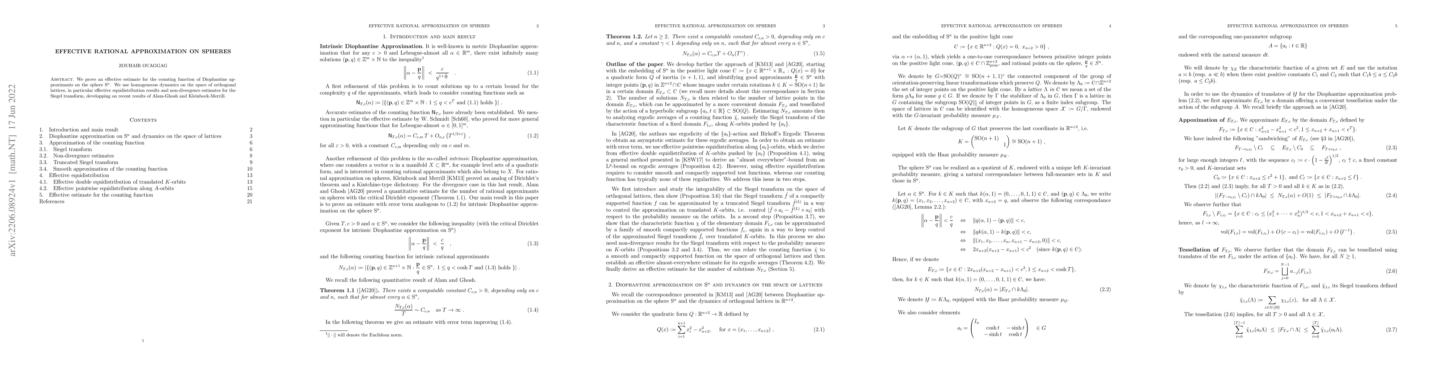 Thumbnail for Effective rational approximation on spheres