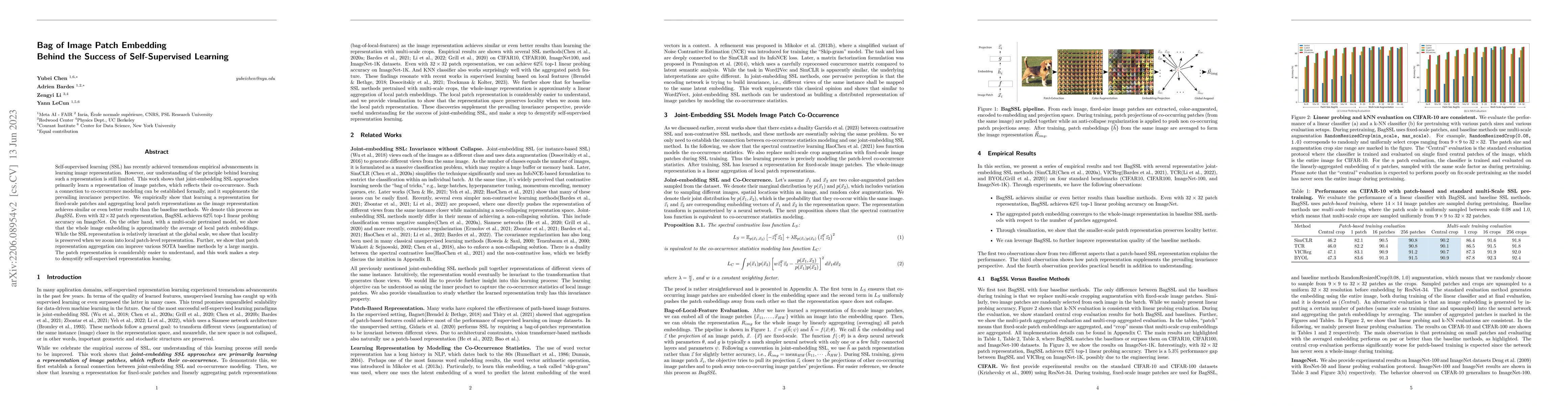 Thumbnail for Bag of Image Patch Embedding Behind the Success of Self-Supervised
  Learning