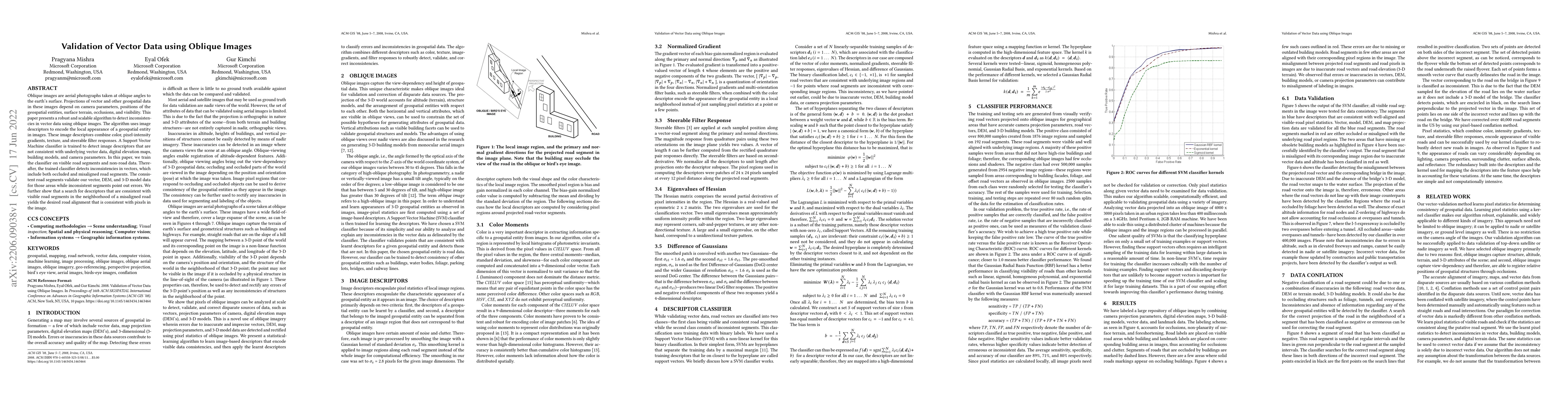 Thumbnail for Validation of Vector Data using Oblique Images