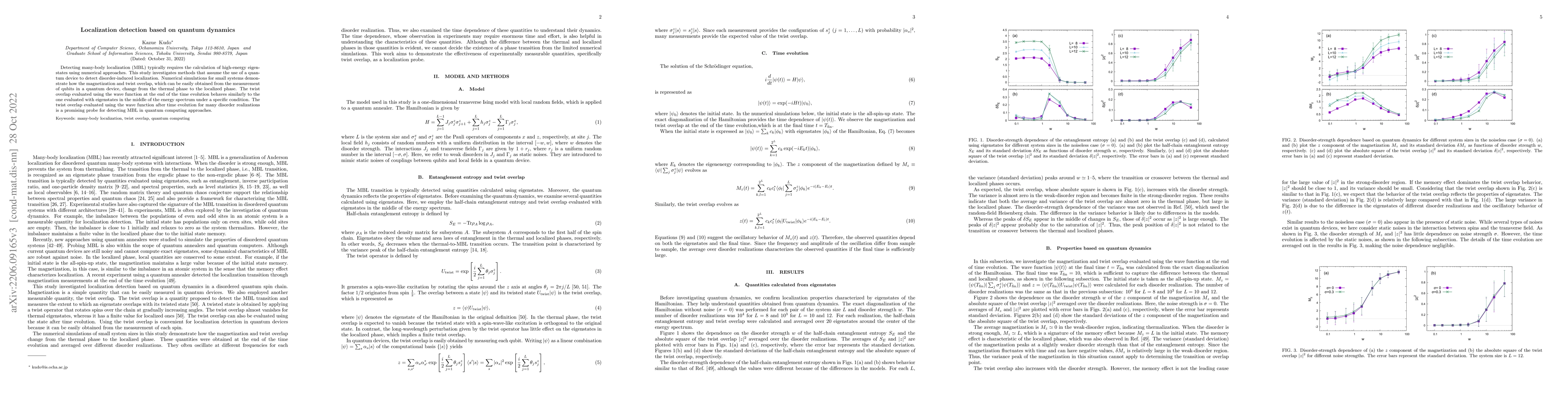 Thumbnail for Localization detection based on quantum dynamics