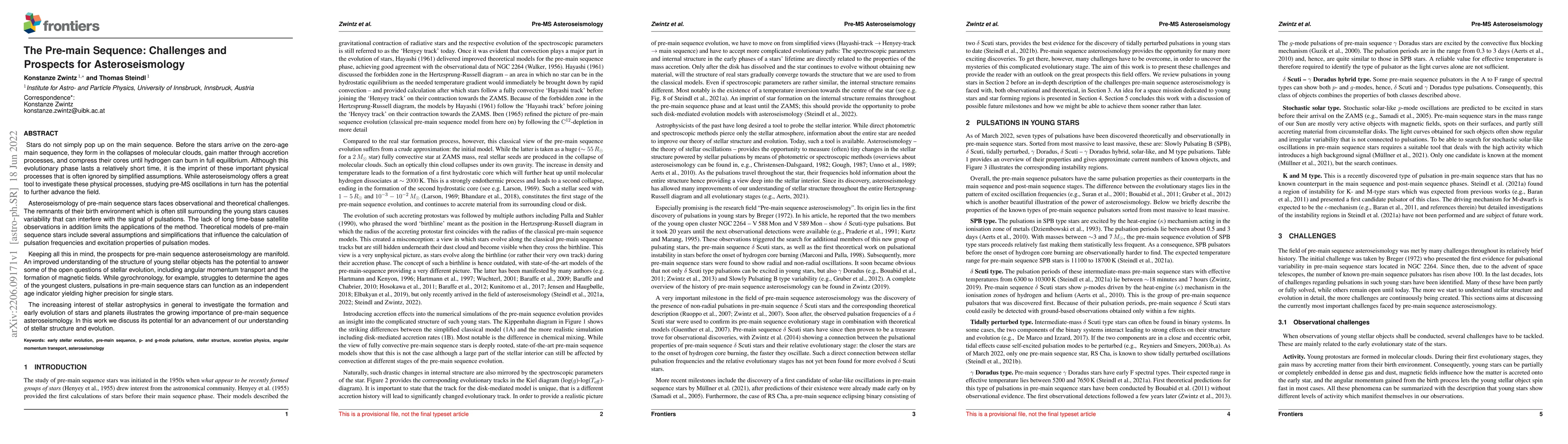 Thumbnail for The Pre-main Sequence: Challenges and Prospects for Asteroseismology