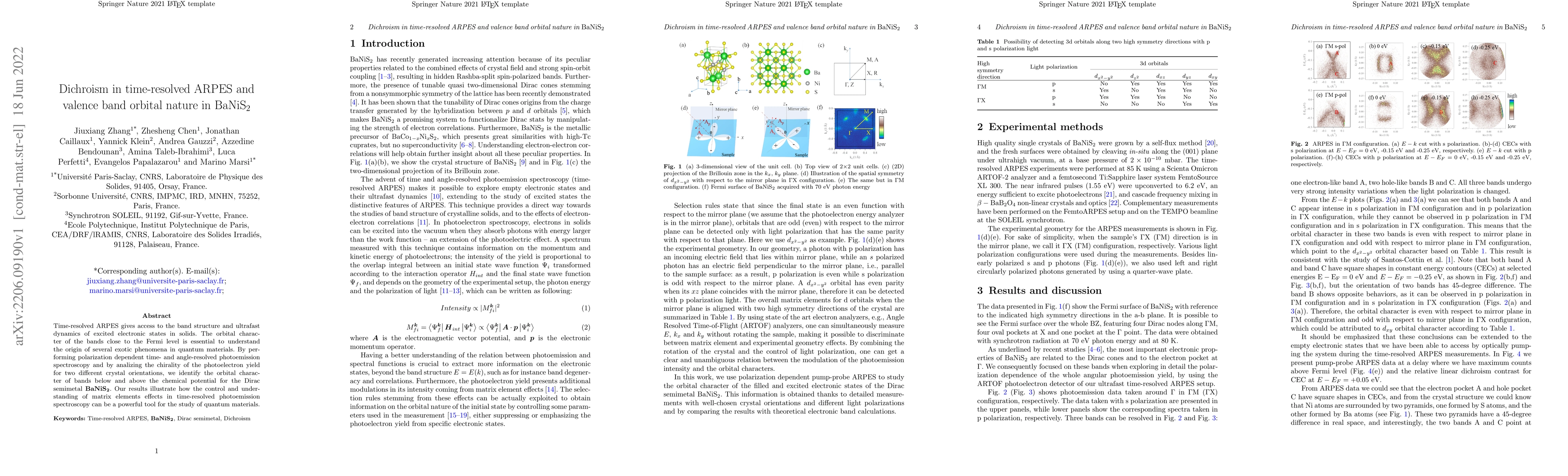 Thumbnail for Dichroism in time-resolved ARPES and valence band orbital nature in
  BaNiS2