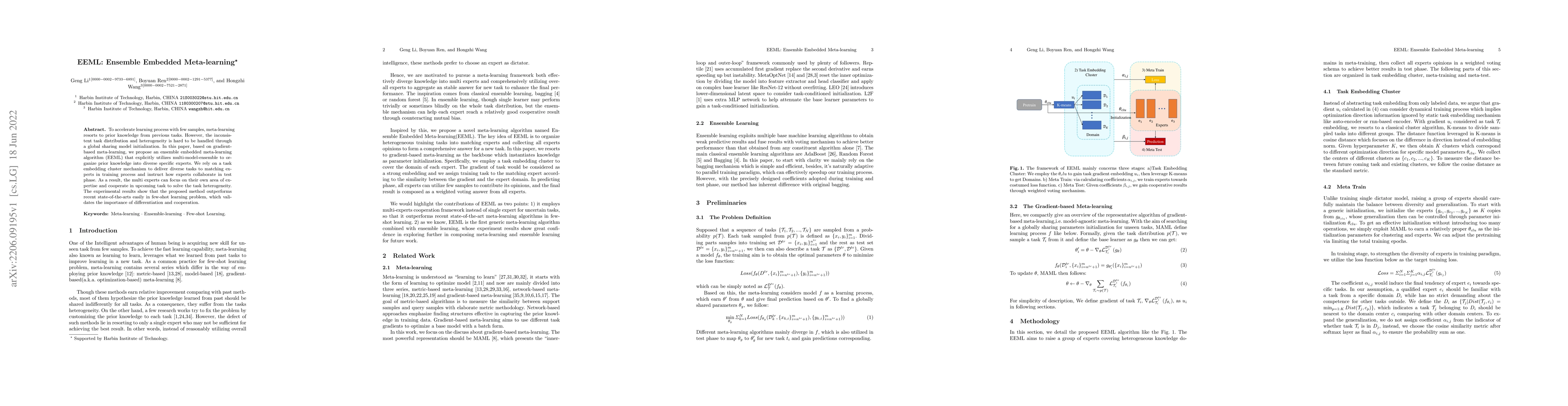 Thumbnail for EEML: Ensemble Embedded Meta-learning