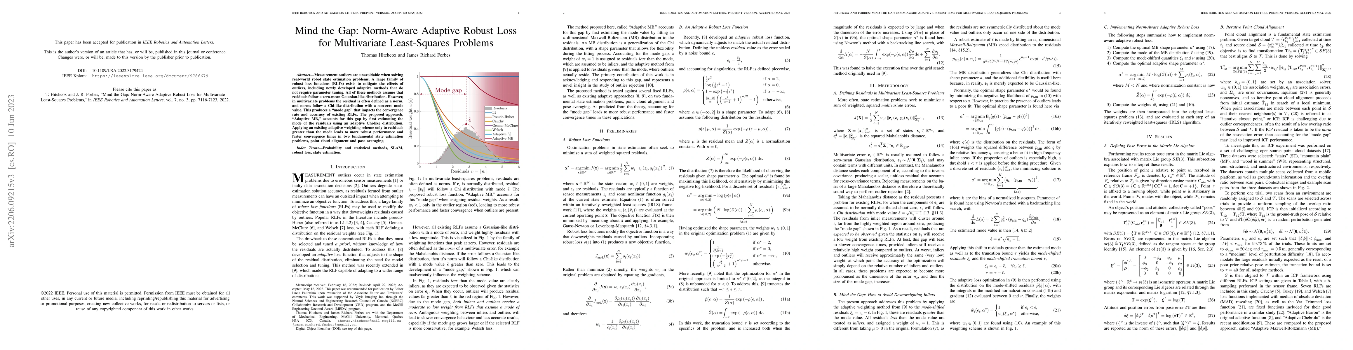 Thumbnail for Mind the Gap: Norm-Aware Adaptive Robust Loss for Multivariate
  Least-Squares Problems