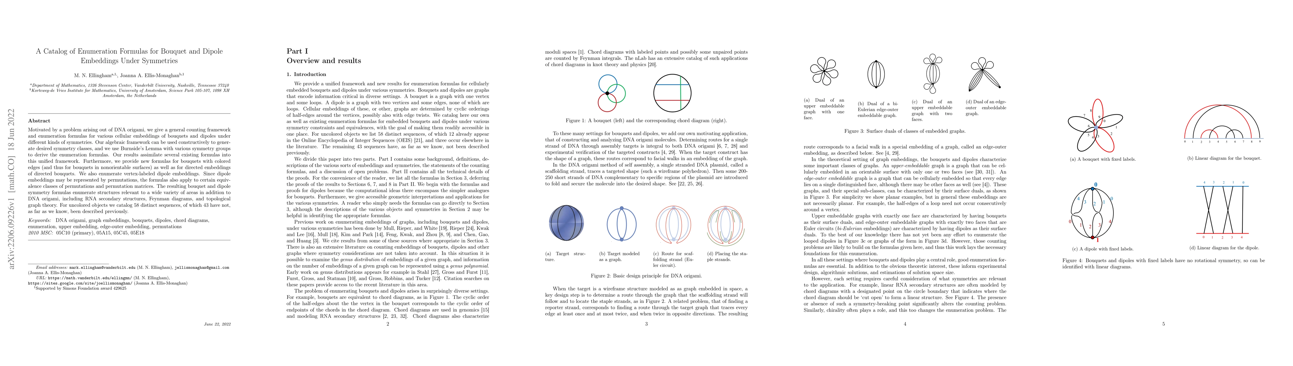 Thumbnail for A Catalog of Enumeration Formulas for Bouquet and Dipole Embeddings
  Under Symmetries
