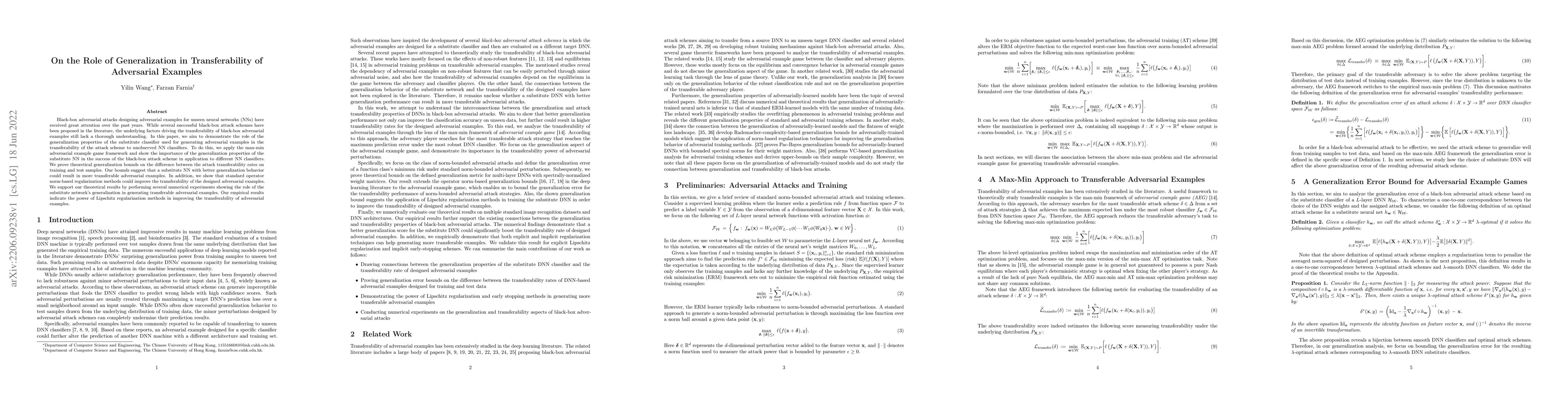 Thumbnail for On the Role of Generalization in Transferability of Adversarial Examples