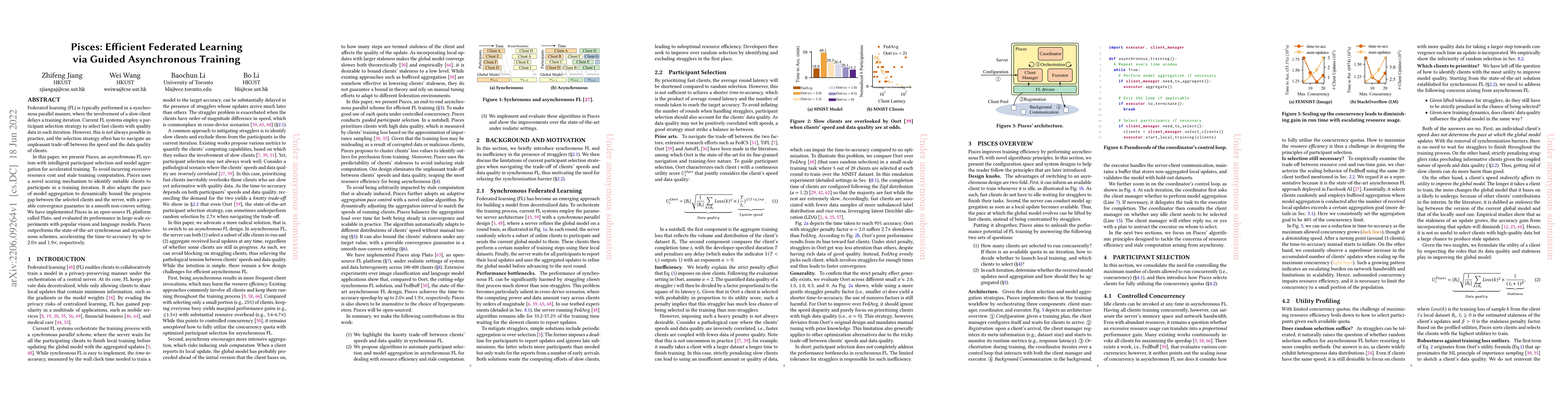 Thumbnail for Pisces: Efficient Federated Learning via Guided Asynchronous Training