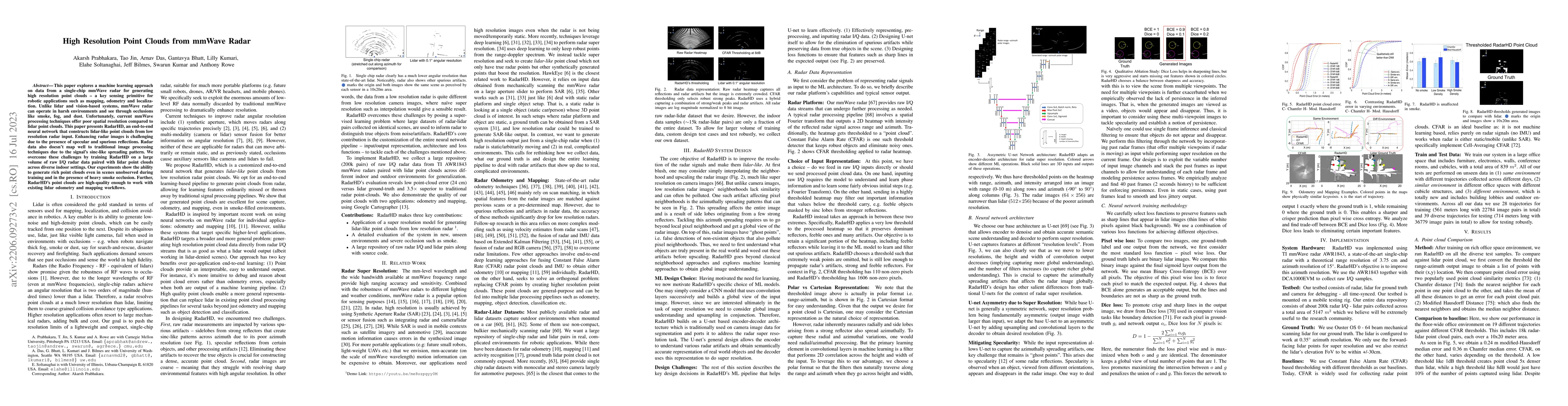 Thumbnail for High Resolution Point Clouds from mmWave Radar