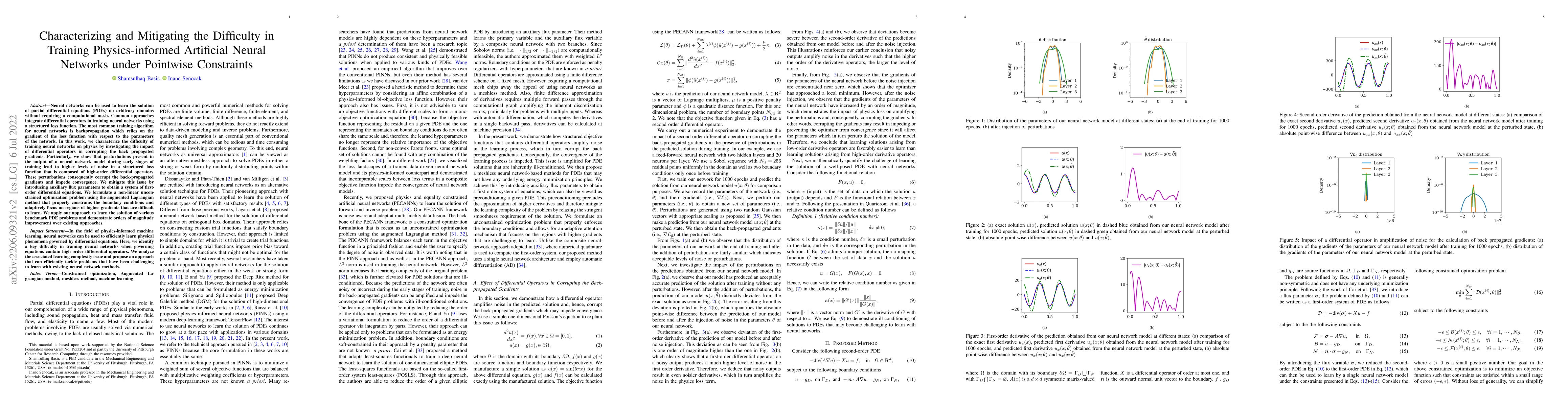 Thumbnail for Characterizing and Mitigating the Difficulty in Training
  Physics-informed Artificial Neural Networks under Pointwise Constraints