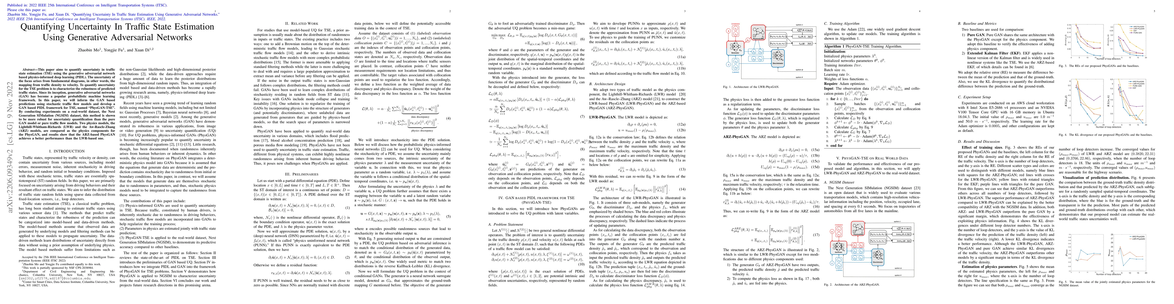 Thumbnail for Quantifying Uncertainty In Traffic State Estimation Using Generative
  Adversarial Networks
