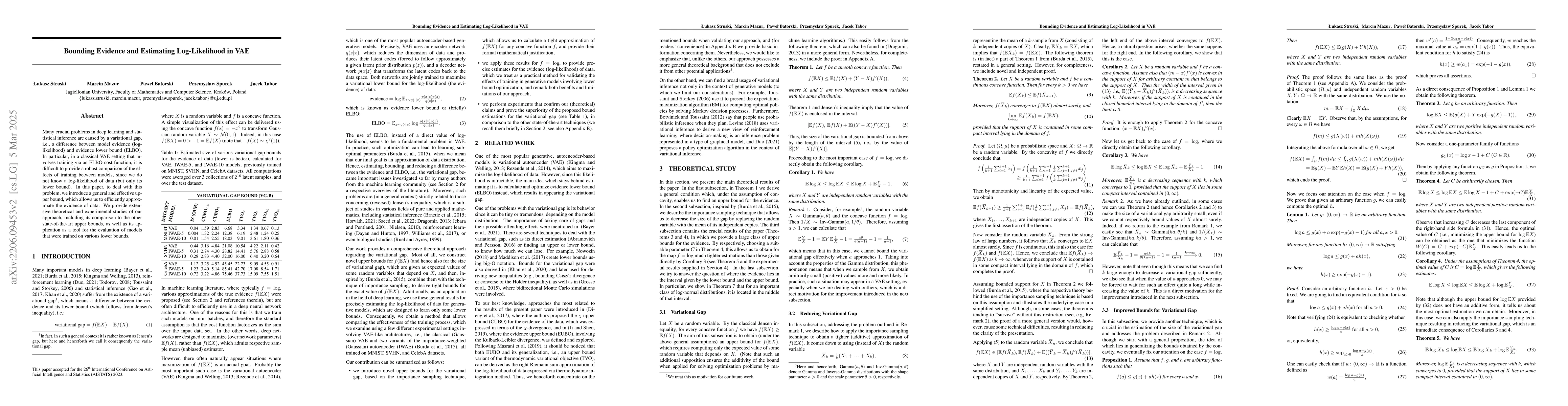 Thumbnail for Bounding Evidence and Estimating Log-Likelihood in VAE
