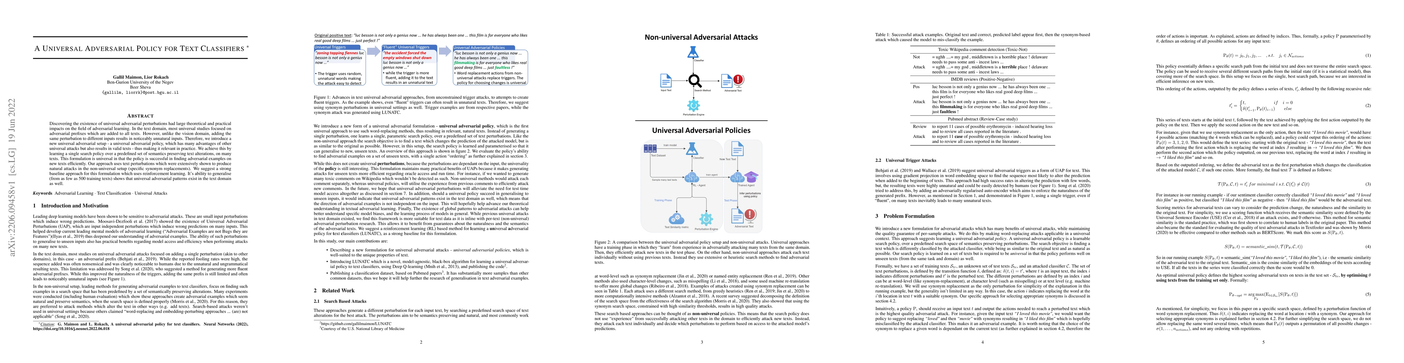Thumbnail for A Universal Adversarial Policy for Text Classifiers