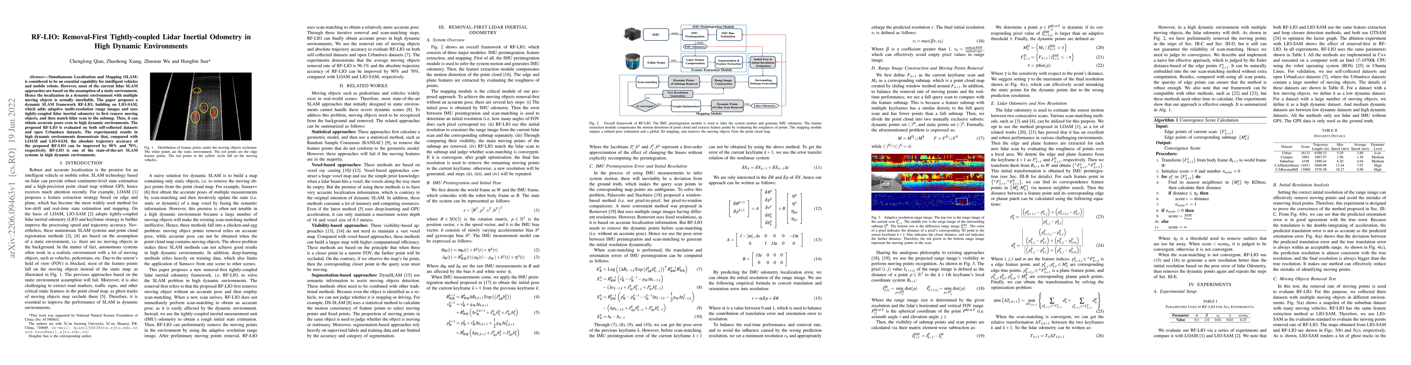 Thumbnail for RF-LIO: Removal-First Tightly-coupled Lidar Inertial Odometry in High
  Dynamic Environments