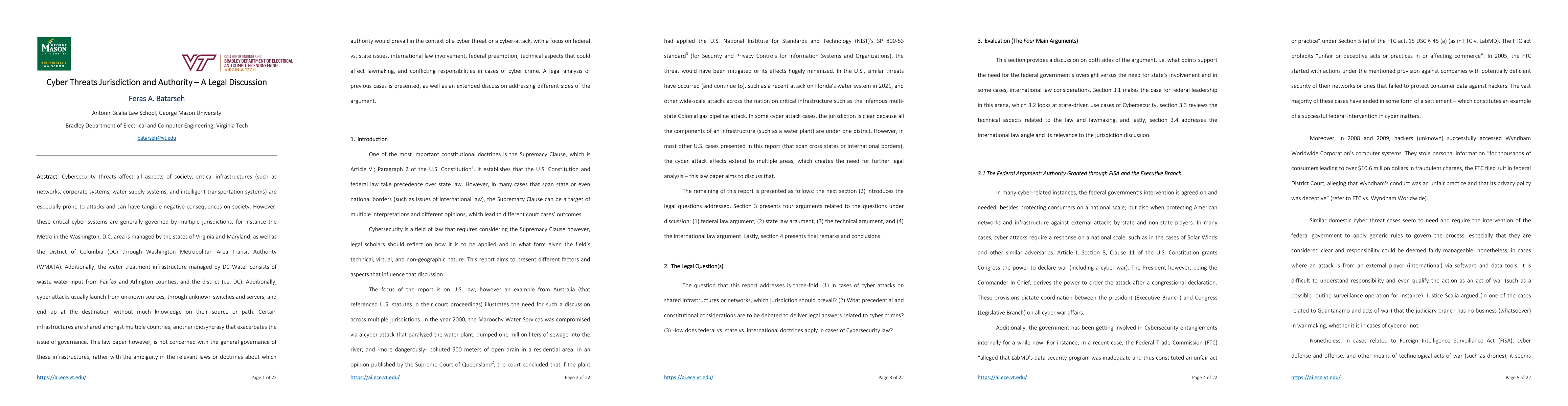 Thumbnail for Cybersecurity Law: Legal Jurisdiction and Authority