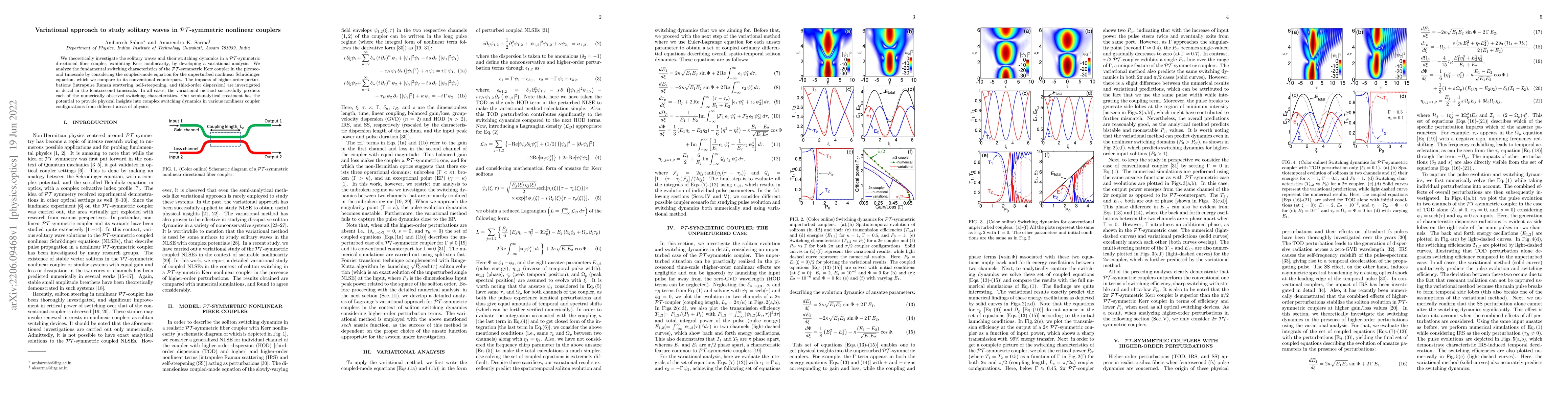 Thumbnail for Variational approach to study solitary waves in $\mathcal{PT}$-symmetric
  nonlinear couplers