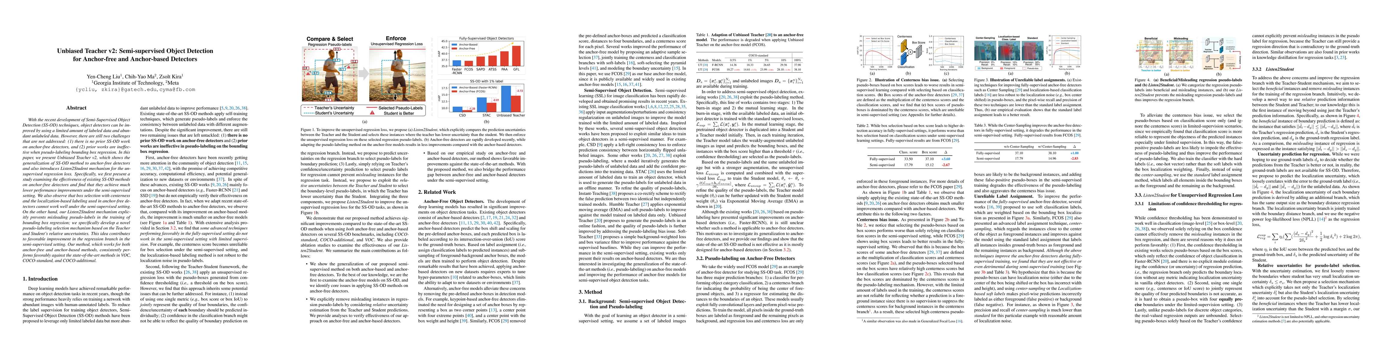 Thumbnail for Unbiased Teacher v2: Semi-supervised Object Detection for Anchor-free
  and Anchor-based Detectors